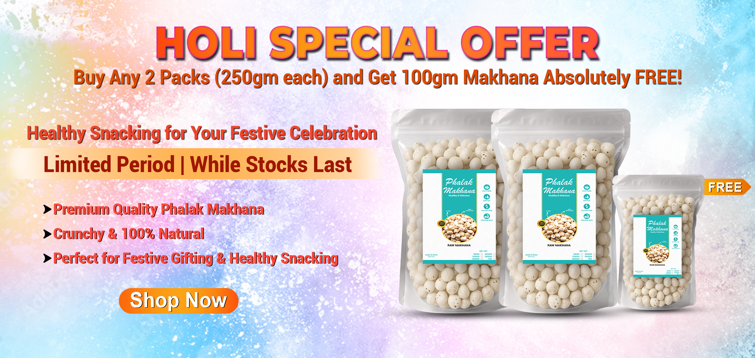 Holi Sale Banner
